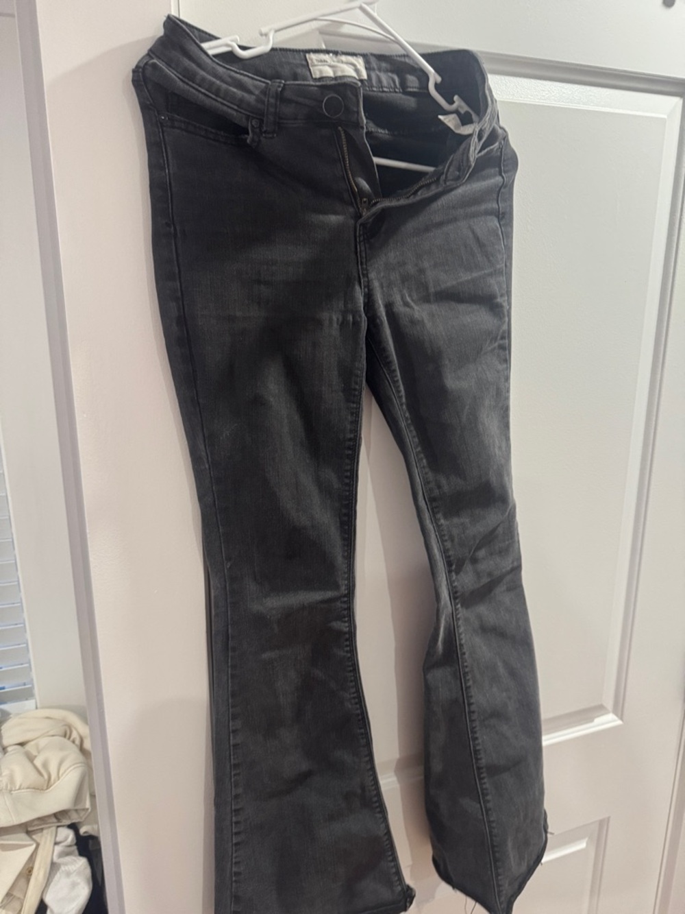 Women's Black Flare Jeans - Stretch Flared Denim
